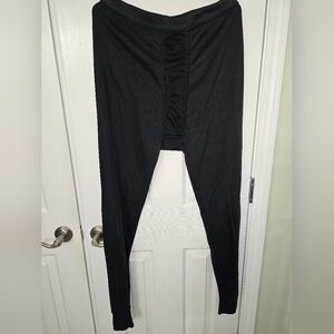 Mens 3XL Long Johns Black